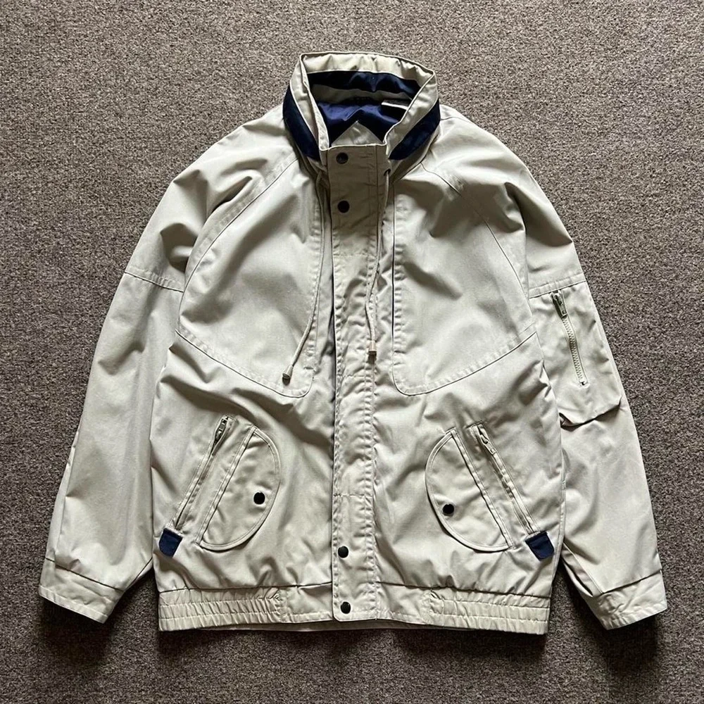 VTG John Blair Bomber Jacket Multi Pockets Men’s M Retro Streetwear Grandpacore